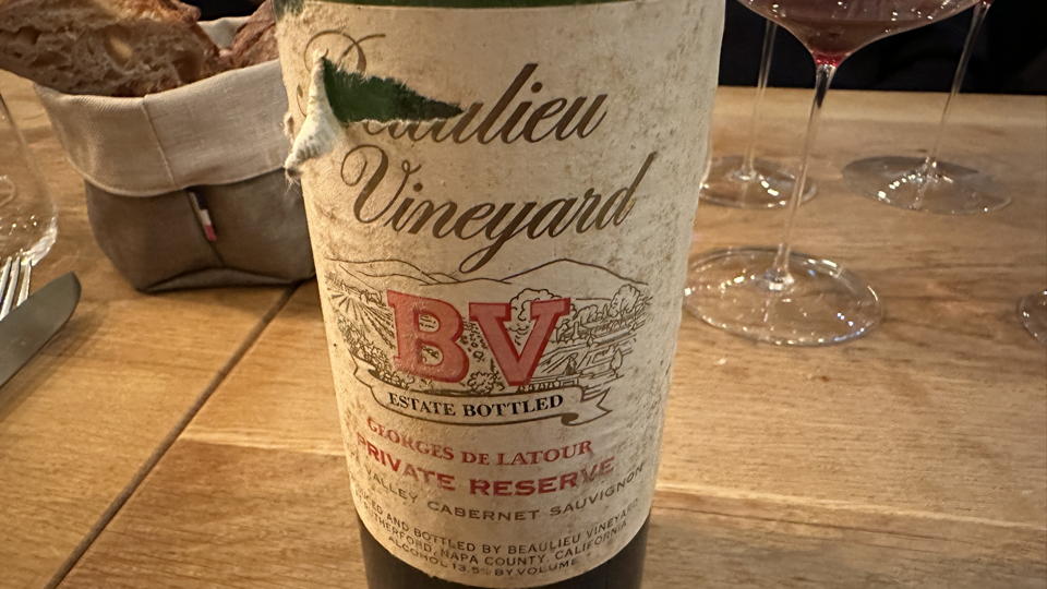 Cellar Favorite: 1974 Beaulieu Vineyard Cabernet Sauvignon Private